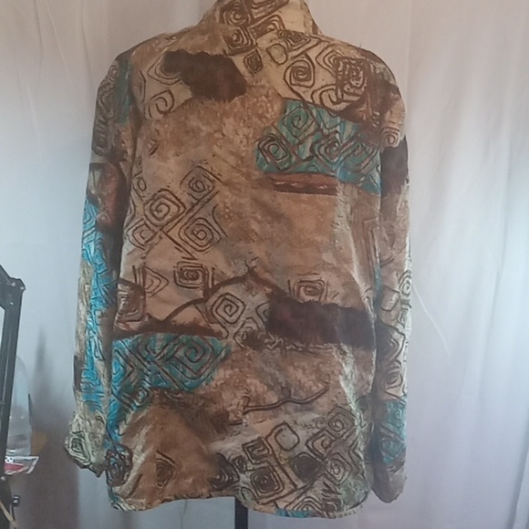 Chicos 💯 silk blazer size 3 - Picture 2 of 8